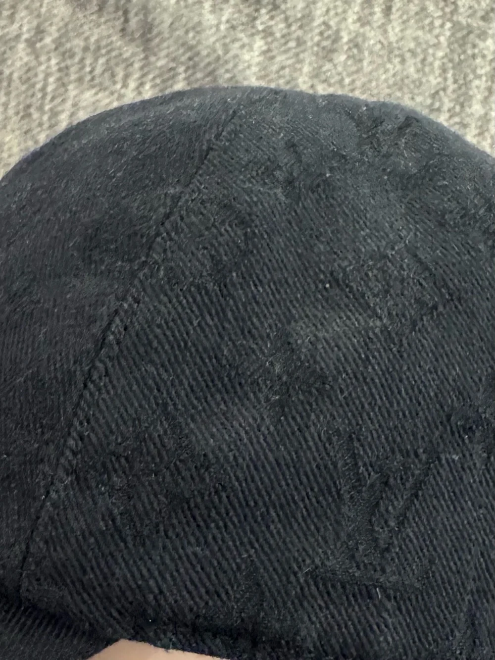 Louis Vuitton Black on Black Baseball Cap.